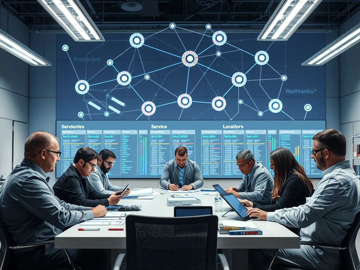 多网点服务网络统一管理方案示意图